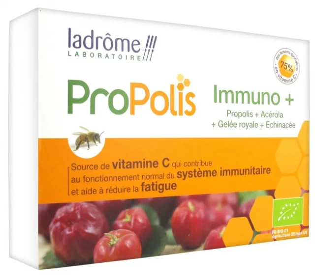 Propolis Eco Immuno+ Fiole Buvabile, 10ml x 20 fiole, Ladrome