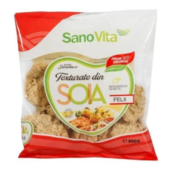 Felii texturate din soia, 100g, SanoVita 