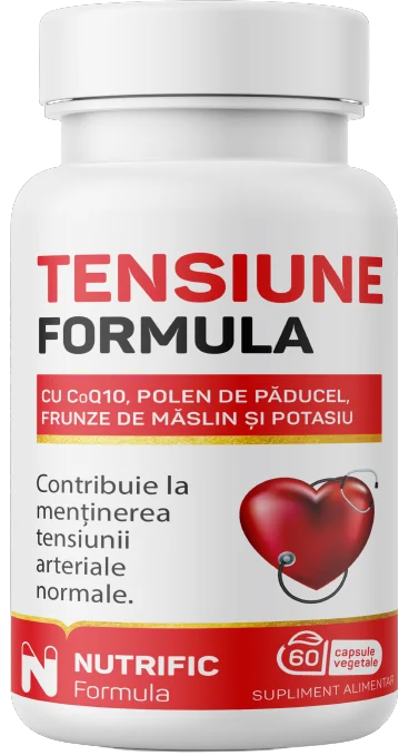 Tensiune Formula cu coenzima Q10, 60 capsule, Nutrific