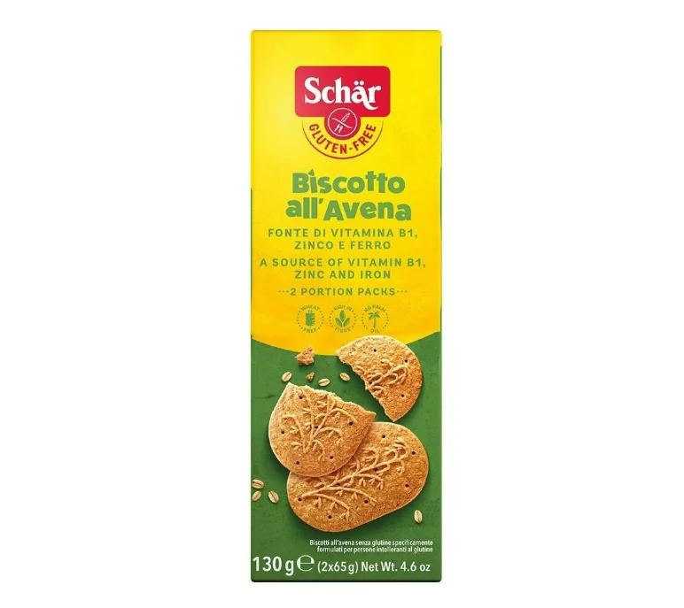 Biscuiti cu ovaz fara gluten Avena, 130g, Schar