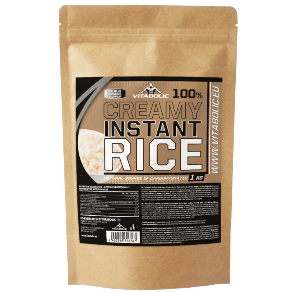 Creamy Instant Rice Black Cookies, 1kg, Vitabolic 