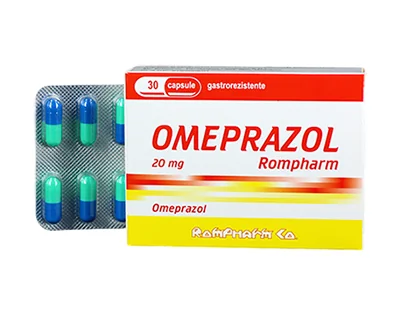 Omeprazol 20mg, 30 capsule gastrorezistente, Rompharm