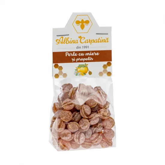 Perle de miere si propolis Albina Carpatina, 100g, Apicola