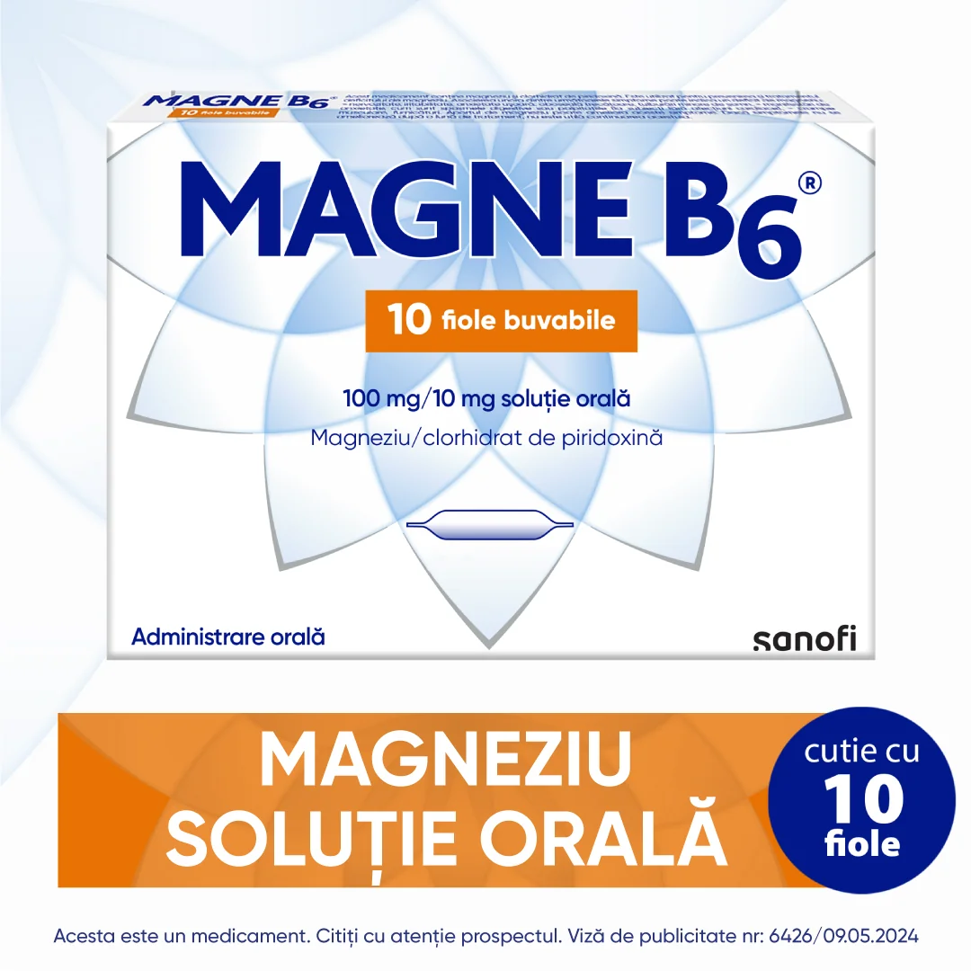 Magne B6 100mg/10mg, 10 fiole, Sanofi 