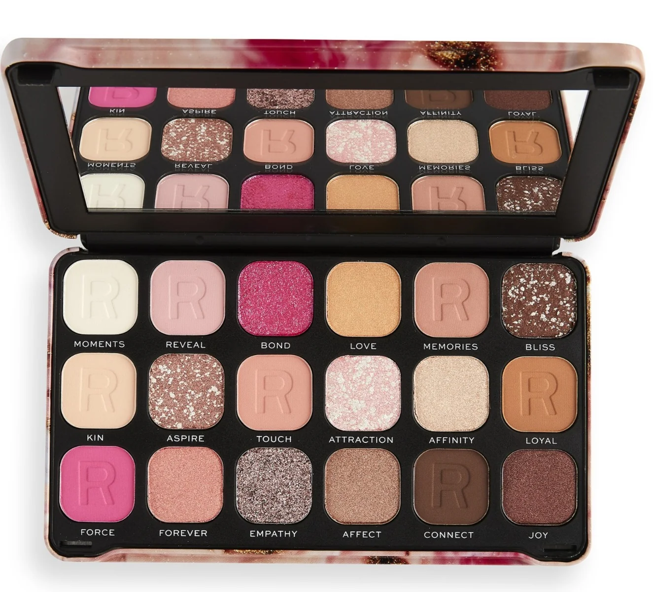 Paleta de farduri de pleoape Forever Flawless Affinity, 19.8g, Makeup Revolution