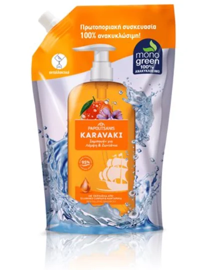 Rezerva sampon pentru stralucirea parului, 500ml, Karavaki