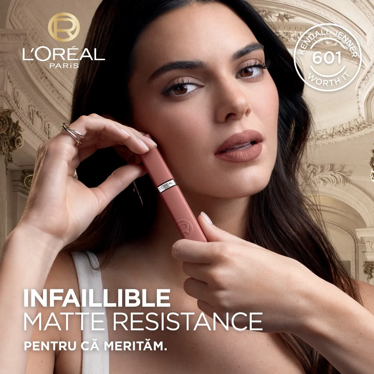 Ruj lichid mat rezistent la transfer Infaillible Matte Resistance 105 Breakfast In Bed, 5ml, L'Oreal Paris 