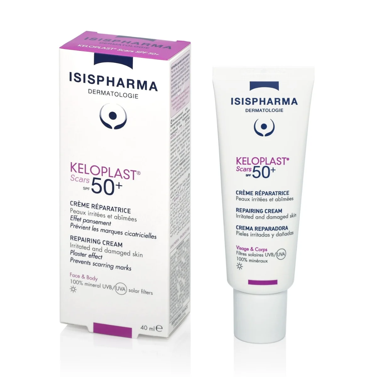 Crema Keloplast Scars SPF50+, 40ml, Isis Pharma 