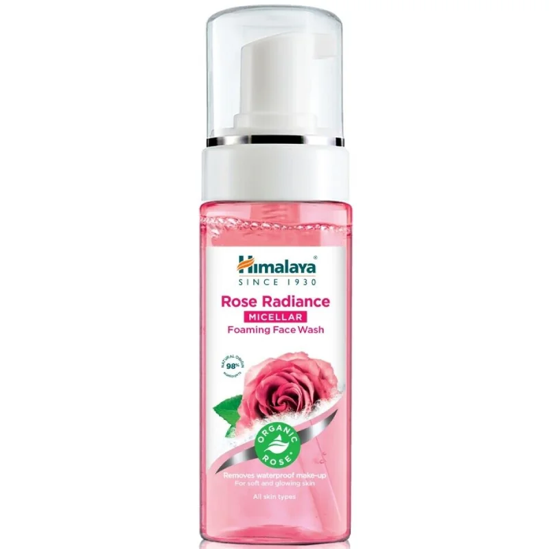 Spuma de curatare pentru fata Rose Radiance Micellar, 150ml, Himalaya