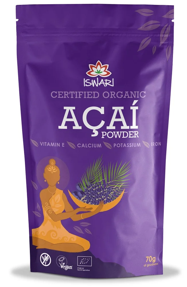 Acai bio sub forma de pulbere, 70g, Iswari