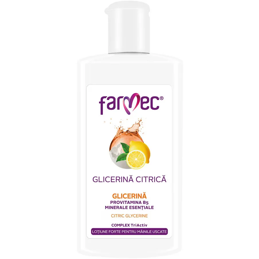 Lotiune pentru maini foarte uscate cu glicerina citrica, 150ml, Farmec