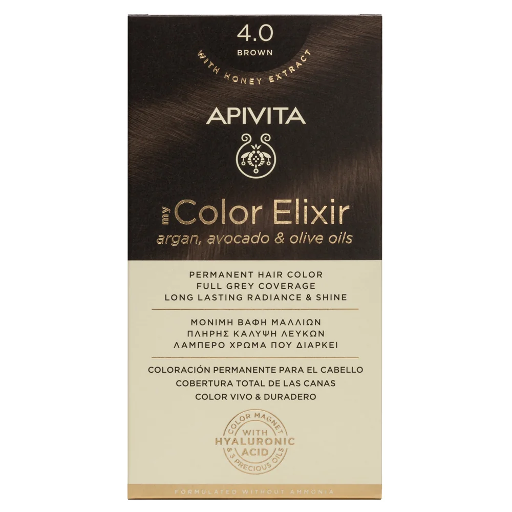 Apivita My Color Elixir Vopsea de par, N4.0