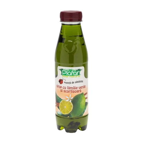 Sirop de lamaie verde si scortisoara, 500ml, Plafar