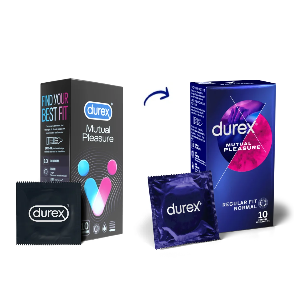 Prezervative Mutual Pleasure, 10 bucati, Durex