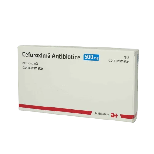 Cefuroxima 500mg, 10 comprimate, Antibiotice