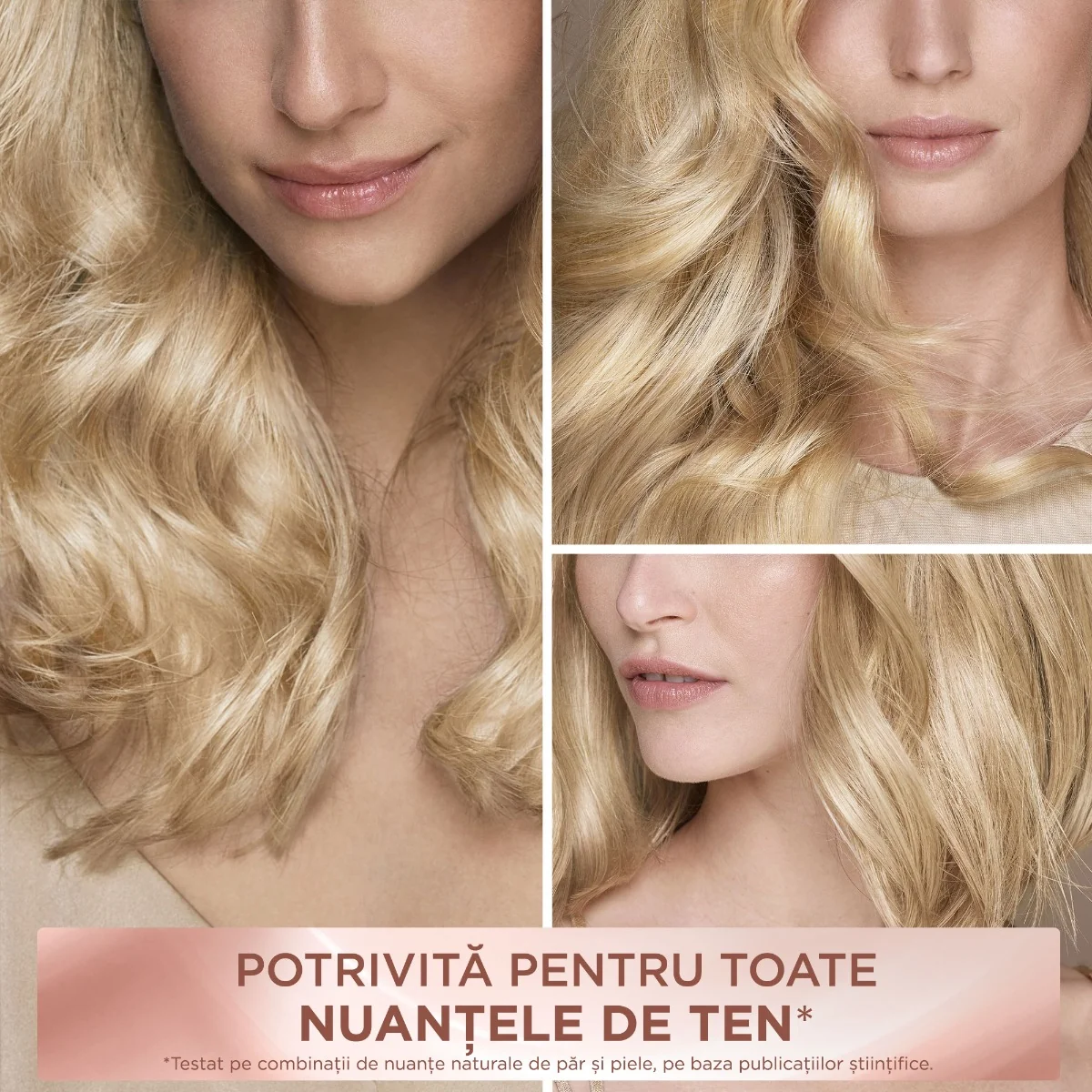 Vopsea de par permanenta fara amoniac Excellence Universal Nudes 10U Lightest Blonde, 192ml, L'Oreal Paris 