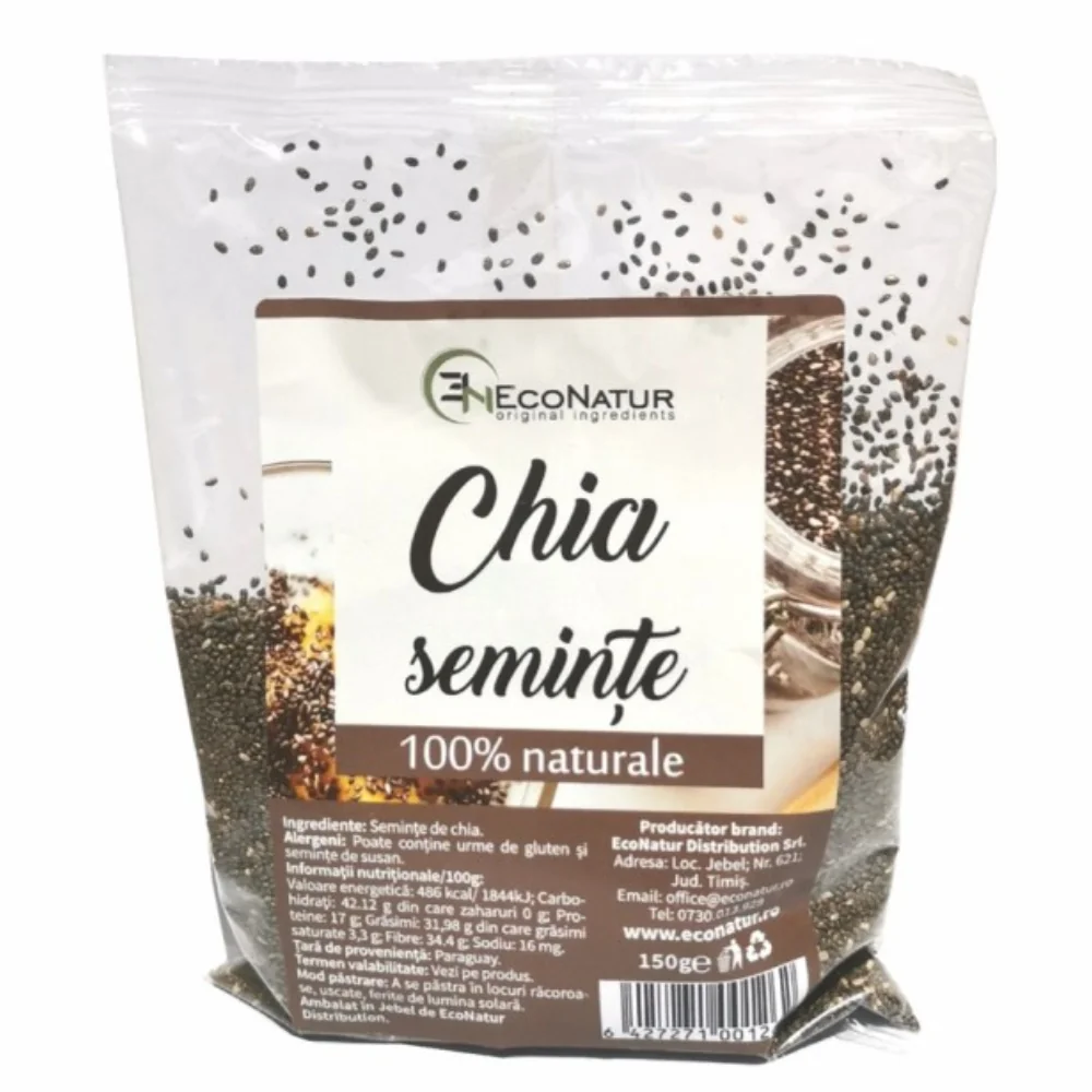 Seminte de chia, 150g, EcoNatur