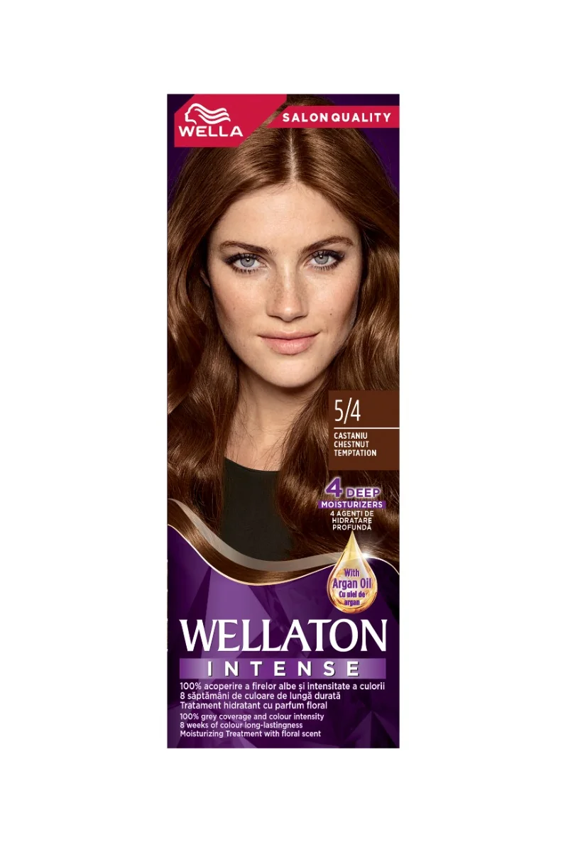 Vopsea de par permanenta Castaniu 5.4 Wellaton, 110ml, Wella 