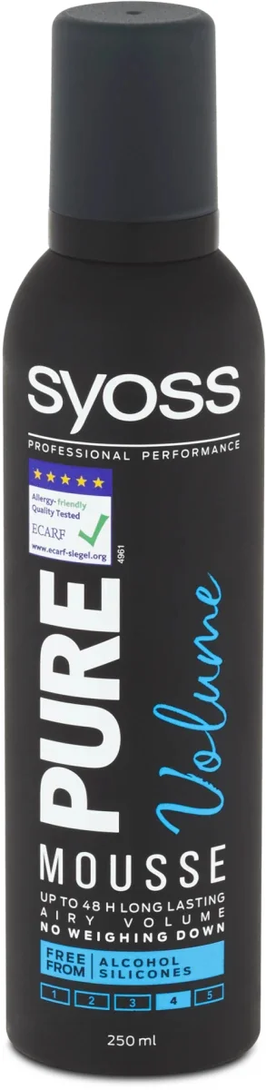 Spuma modelatoare Pure Volume, 250ml, Syoss