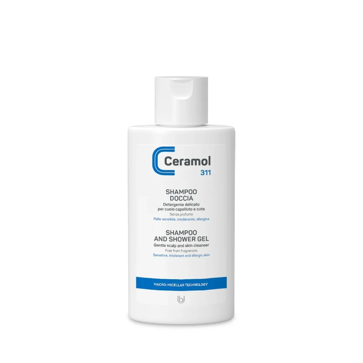 Sampon si gel de dus pentru piele si scalp sensibil 311, 200ml, Ceramol 