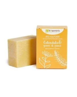 Sapun solid cu galbenele si germeni de grau, 100g, La Saponaria