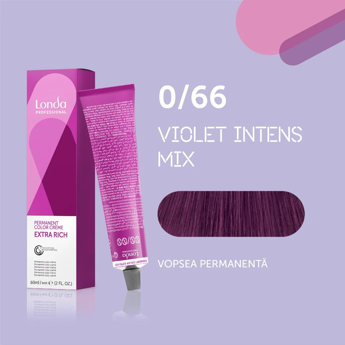 Vopsea permanenta 0/66 Extra Rich, 60ml, Londa Professional 