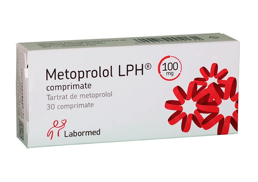 Metoprolol 100mg, 30 comprimate, Labormed