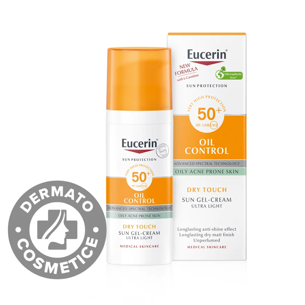 Crema-gel de fata cu SPF50 Oil Control, 50ml, Eucerin