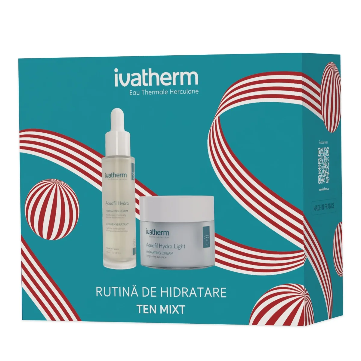 Pachet Ser Aquafil Hydra 30ml + Crema Aquafil Hydra Light 50ml, Ivatherm 