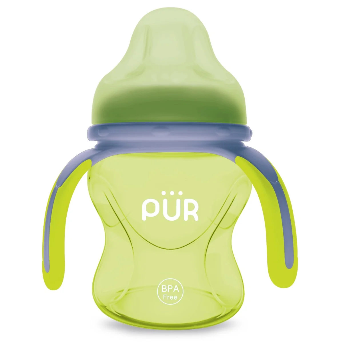 Cana cu prindere multipla +6 luni Verde, 150ml, PUR 