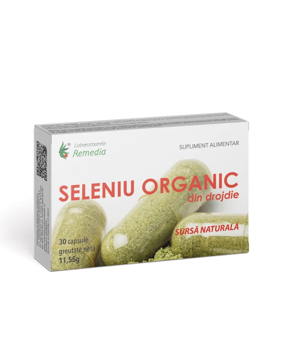 Seleniu organic, 30 capsule, Laboratoarele Remedia