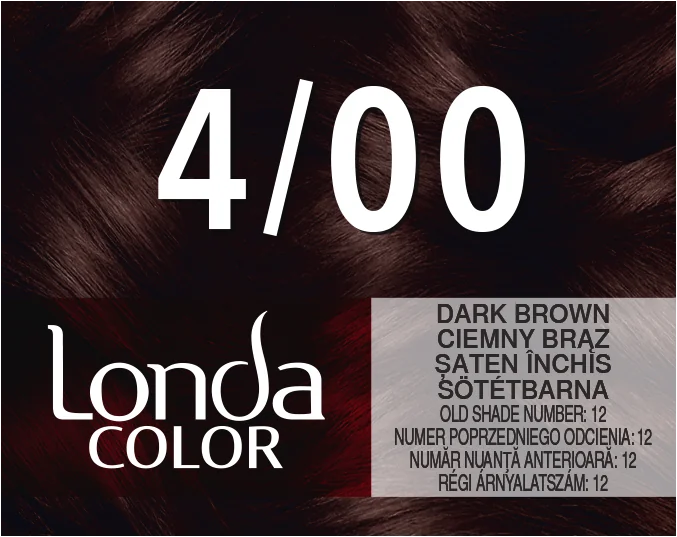 Vopsea de par permanenta 4/00 Dark Brown, 110ml, Londa Professional 