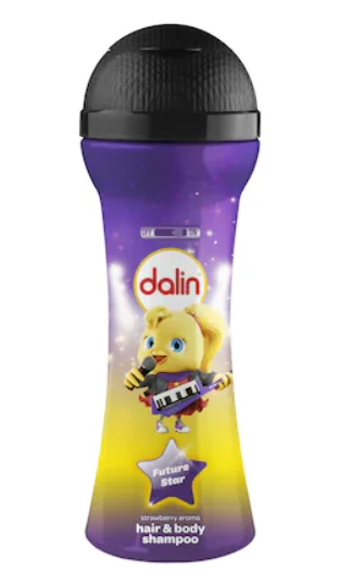 Sampon pentru par si corp cu capsuni Future Star, 300ml, Dalin