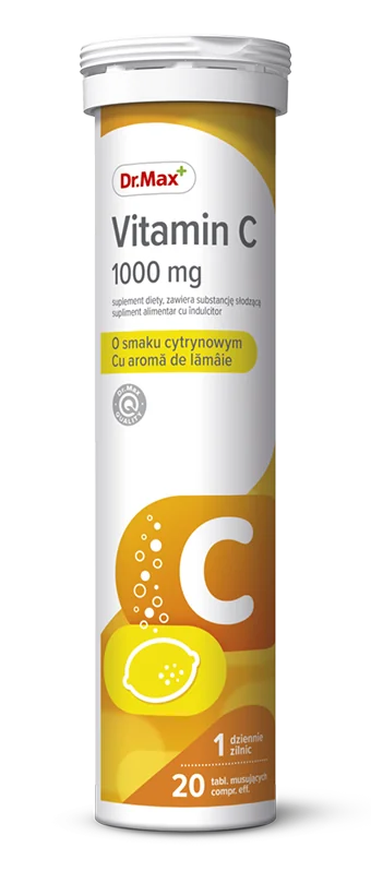 Dr. Max Vitamina C 1000mg, 20 comprimate efervescente