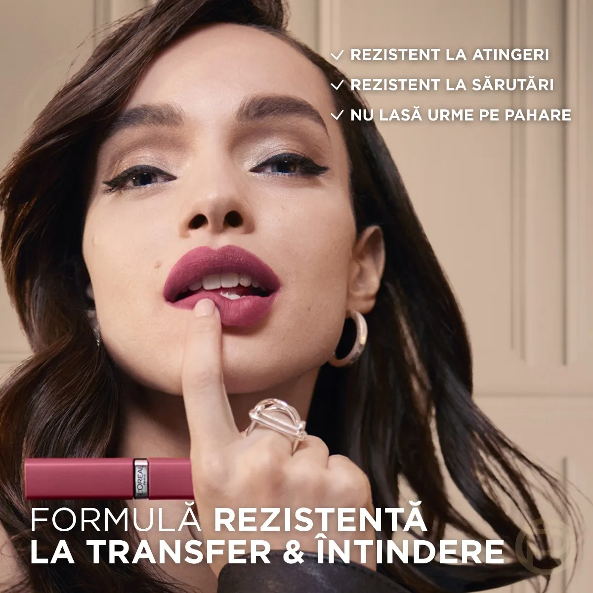 Ruj lichid mat rezistent la transfer Infaillible Matte Resistance 105 Breakfast In Bed, 5ml, L'Oreal Paris 