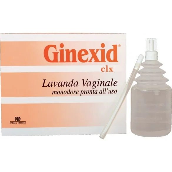 Ginexid clx dus vaginal, 3 flacoane, Farma-Derma