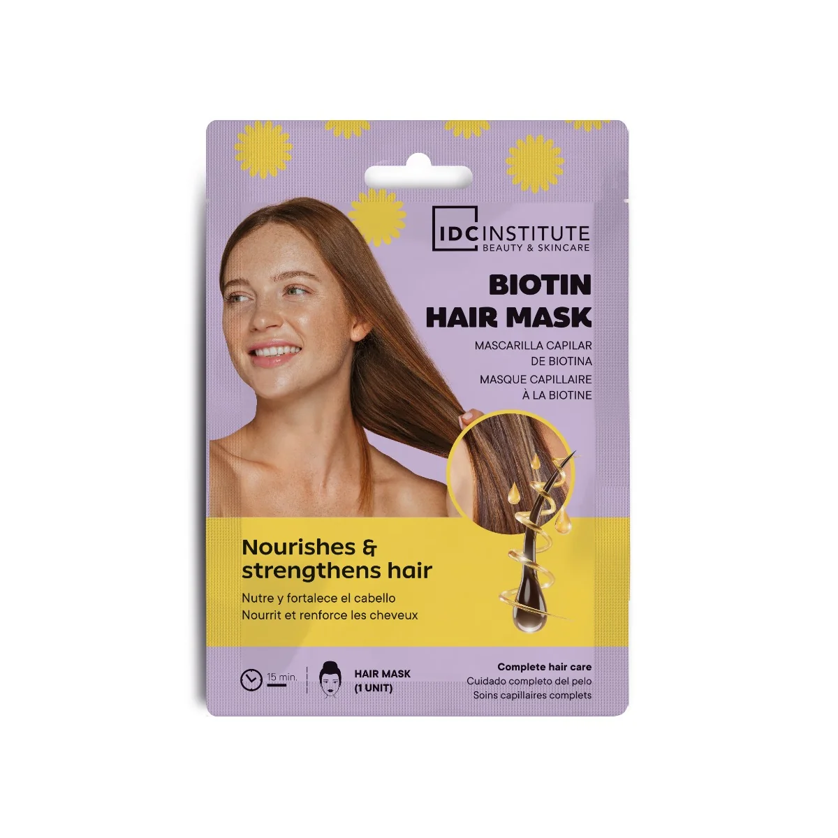 Masca de par cu biotina, 25ml, IDC Institute