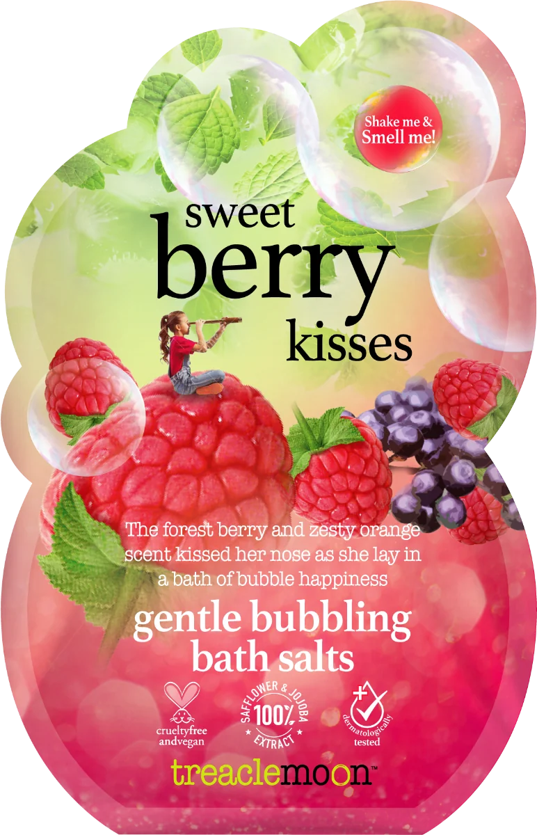 Saruri de baie Sweet Berry Kisses, 80g, Treaclemoon