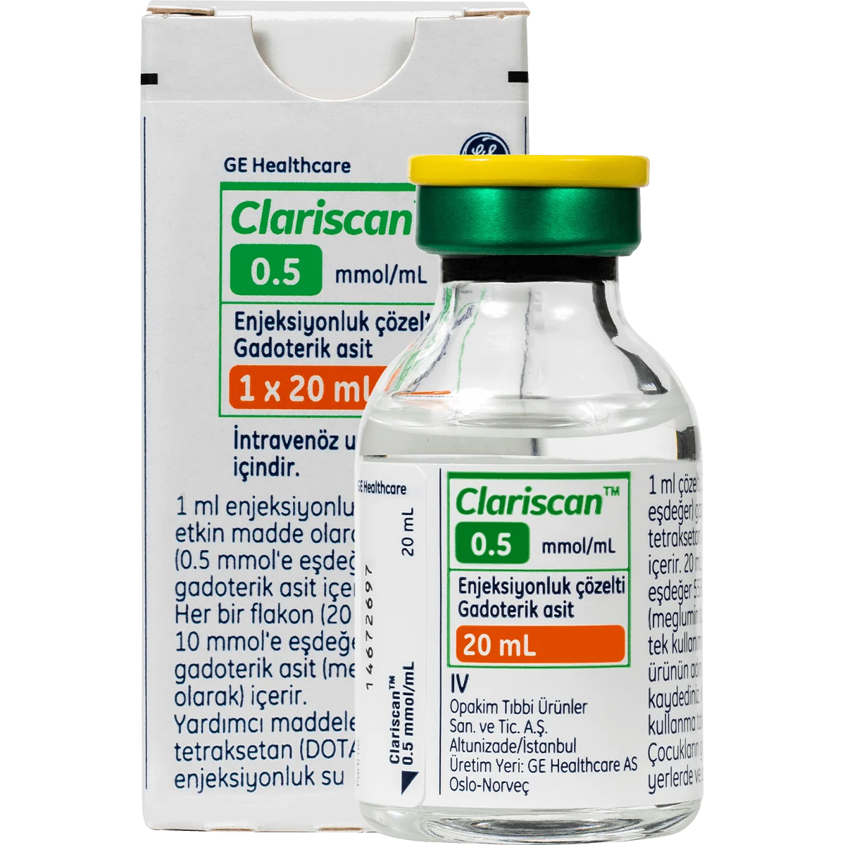 Clariscan 0.5 mmoli/ml, 10 flacoane, GE Healthcare