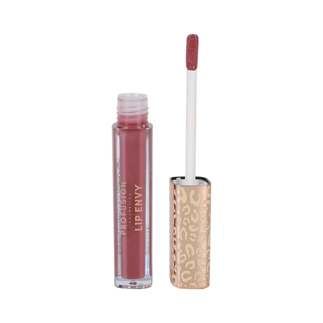 Set Luciu de buze ultra neted si lucios 3.5ml + Creion pentru buze cu finish satinat 0.3g Lip Envy Twinkling Mauve, Profusion Cosmetics 