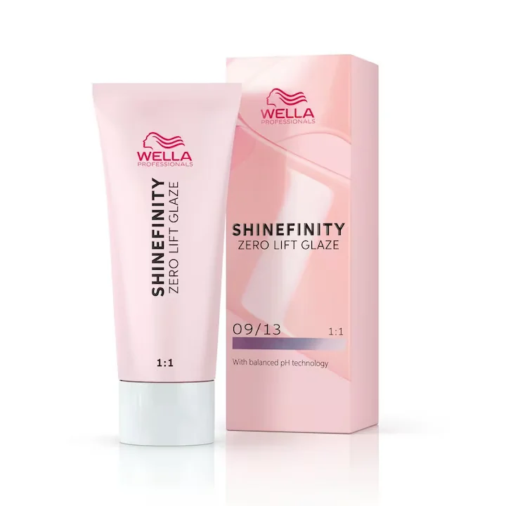 Vopsea demi-permanenta Shinefinity Zero Lift Glaze 09/13 Toffee Milk, 60 ml, Wella Professionals 