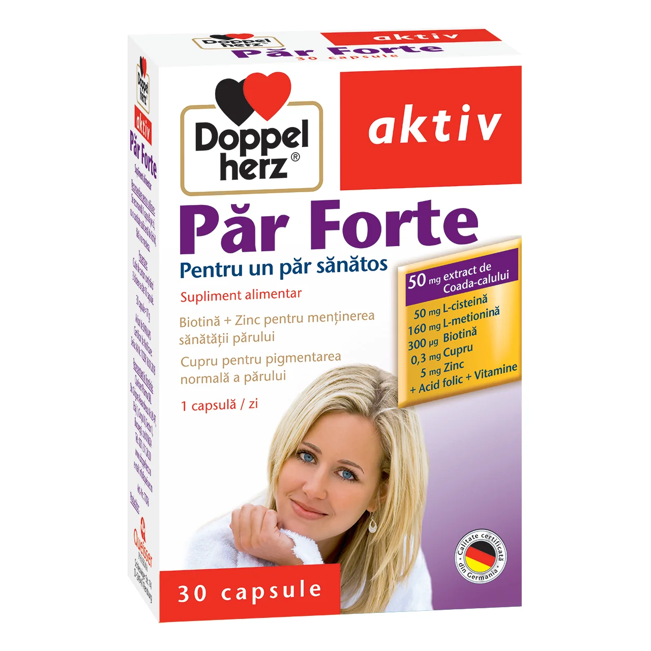 Par Forte - vitamine pentru par, 30 capsule, Doppelherz