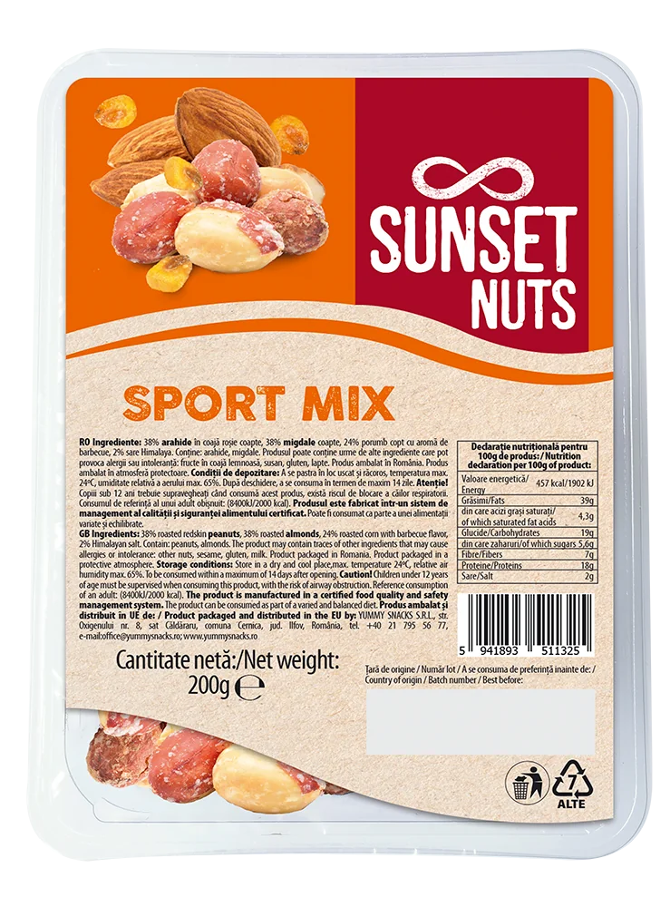 Sport Mix, 200g, Sunset Nuts