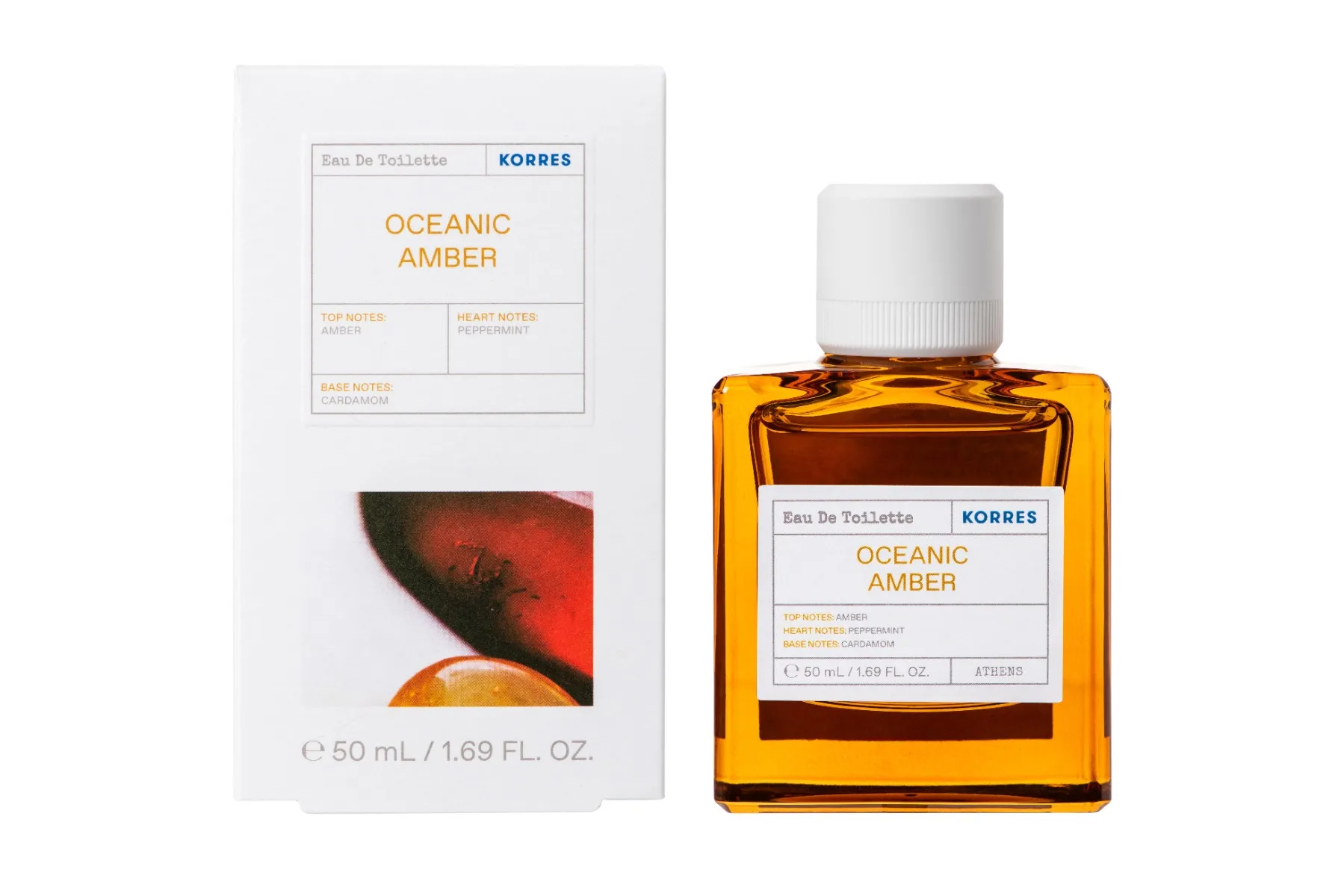 Apa de toaleta Oceanic Amber, 50ml, Korres 