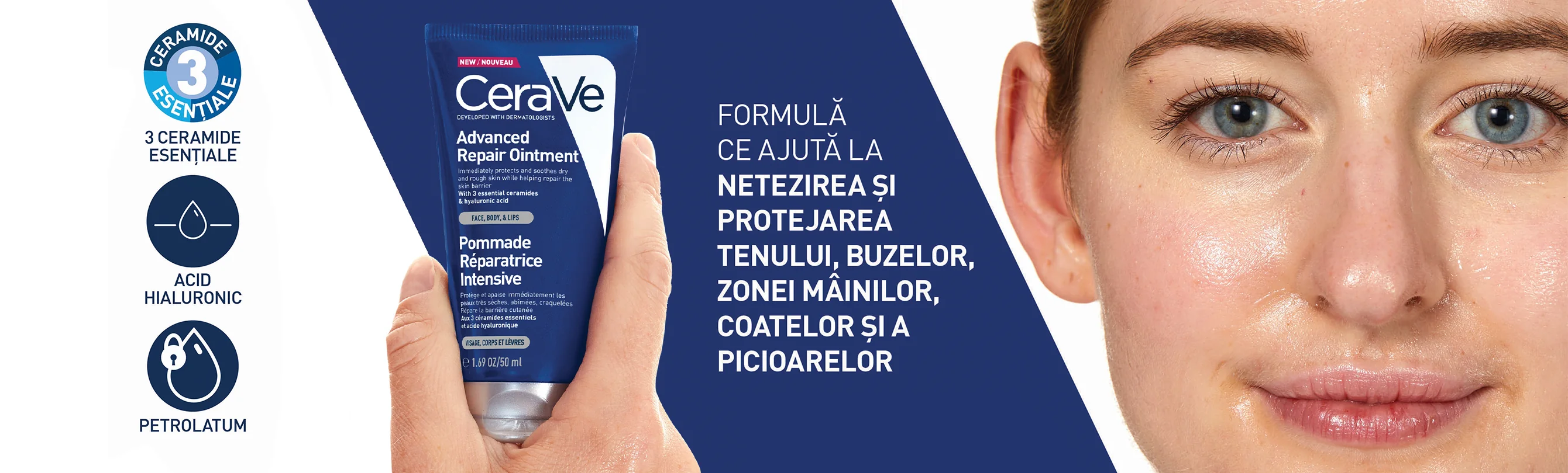 CeraVe Balsam Reparator cu Actiune Avansata, cu textura cerata