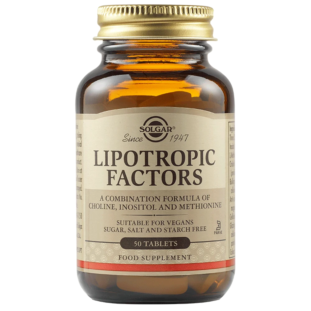 Factori Lipotropici, 50 tablete, Solgar