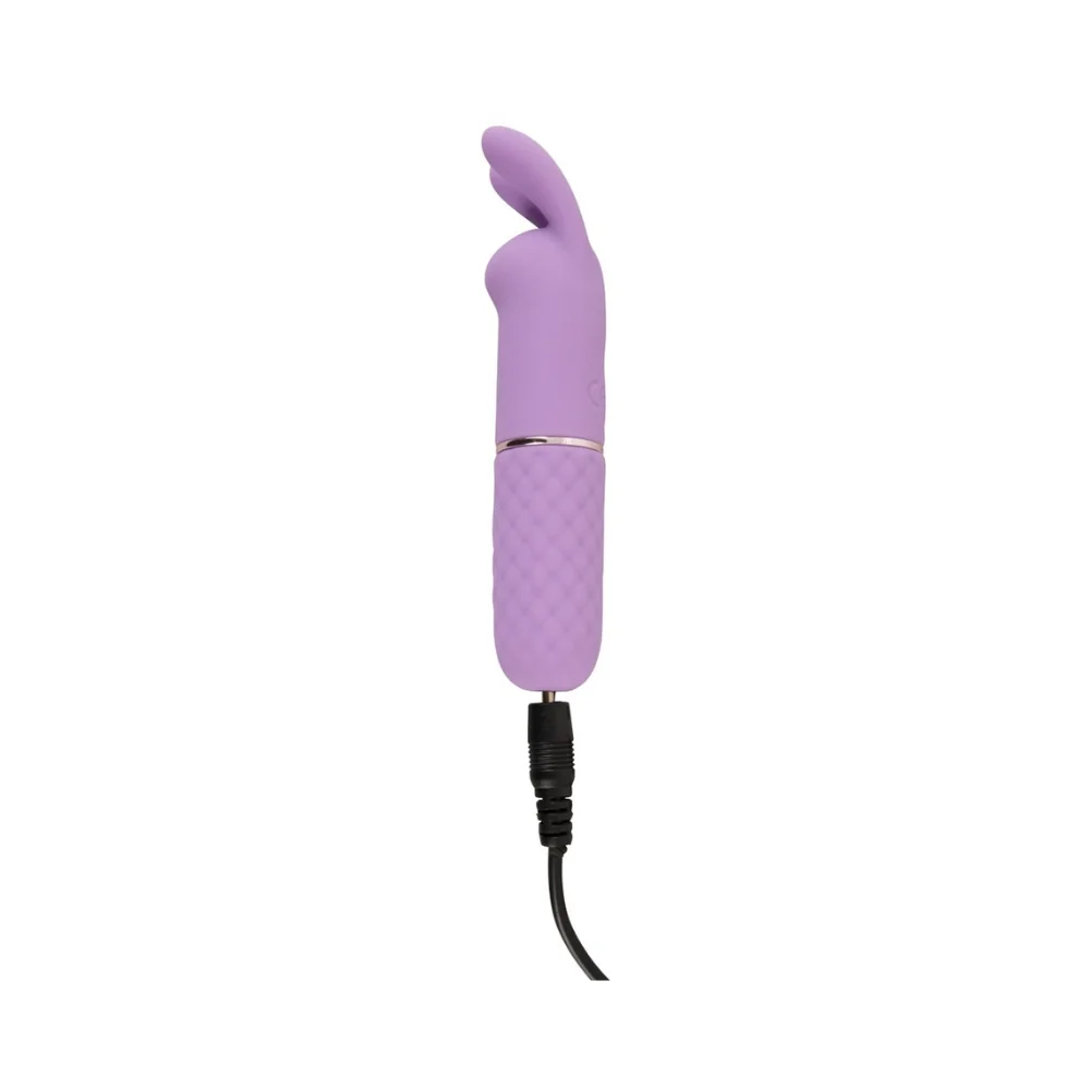 Mini vibrator iepuras cu 10 moduri de vibratie mov, 1 bucata, Cuties 