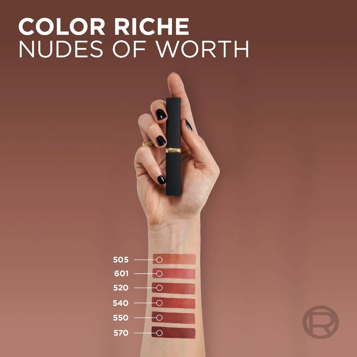 Ruj mat Color Riche Nudes of Worth 520 Le Nude Defiant, 4.8g, L'Oreal Paris 