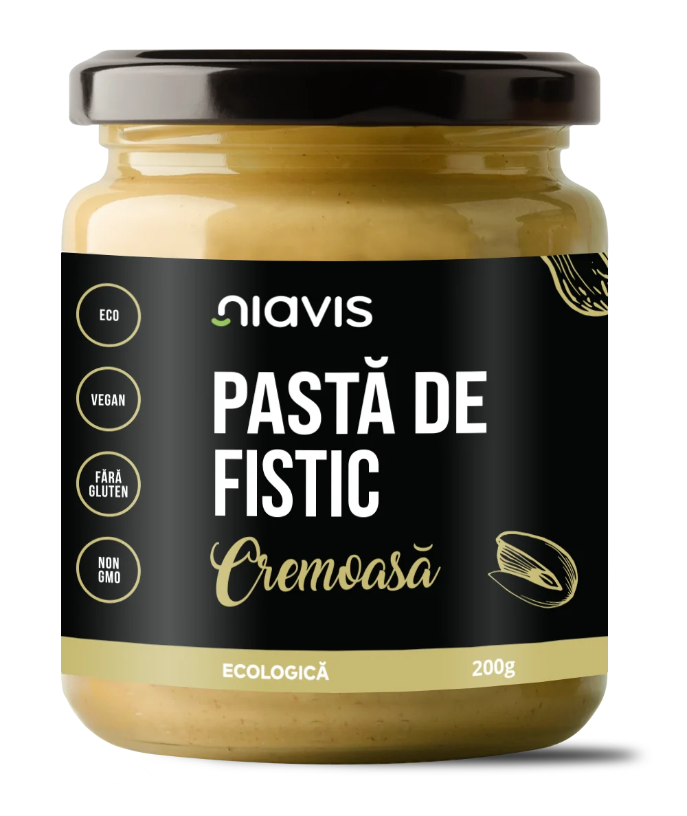 Pasta de fistic cremoasa, 200g, Niavis