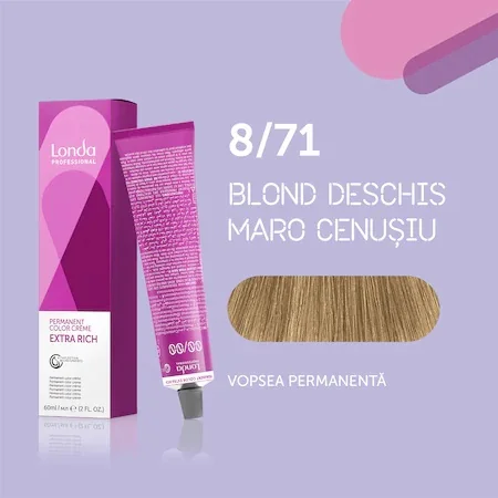 Vopsea permanenta 8/71 Extra Rich, 60ml, Londa Professional 